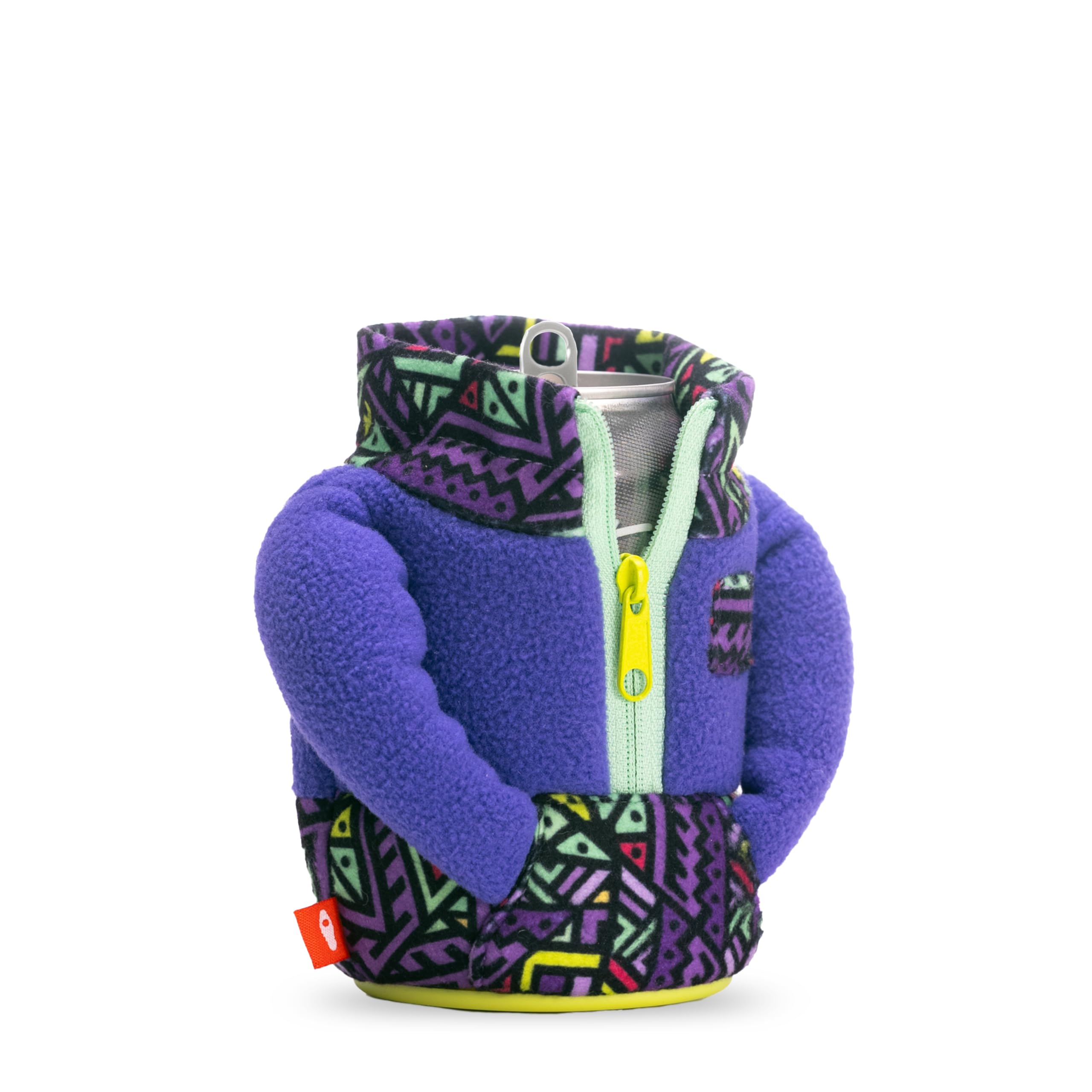 Puffin - Die Fleece-Getränkejacke, isolierter Dosenkühler, komplett blaugrün
