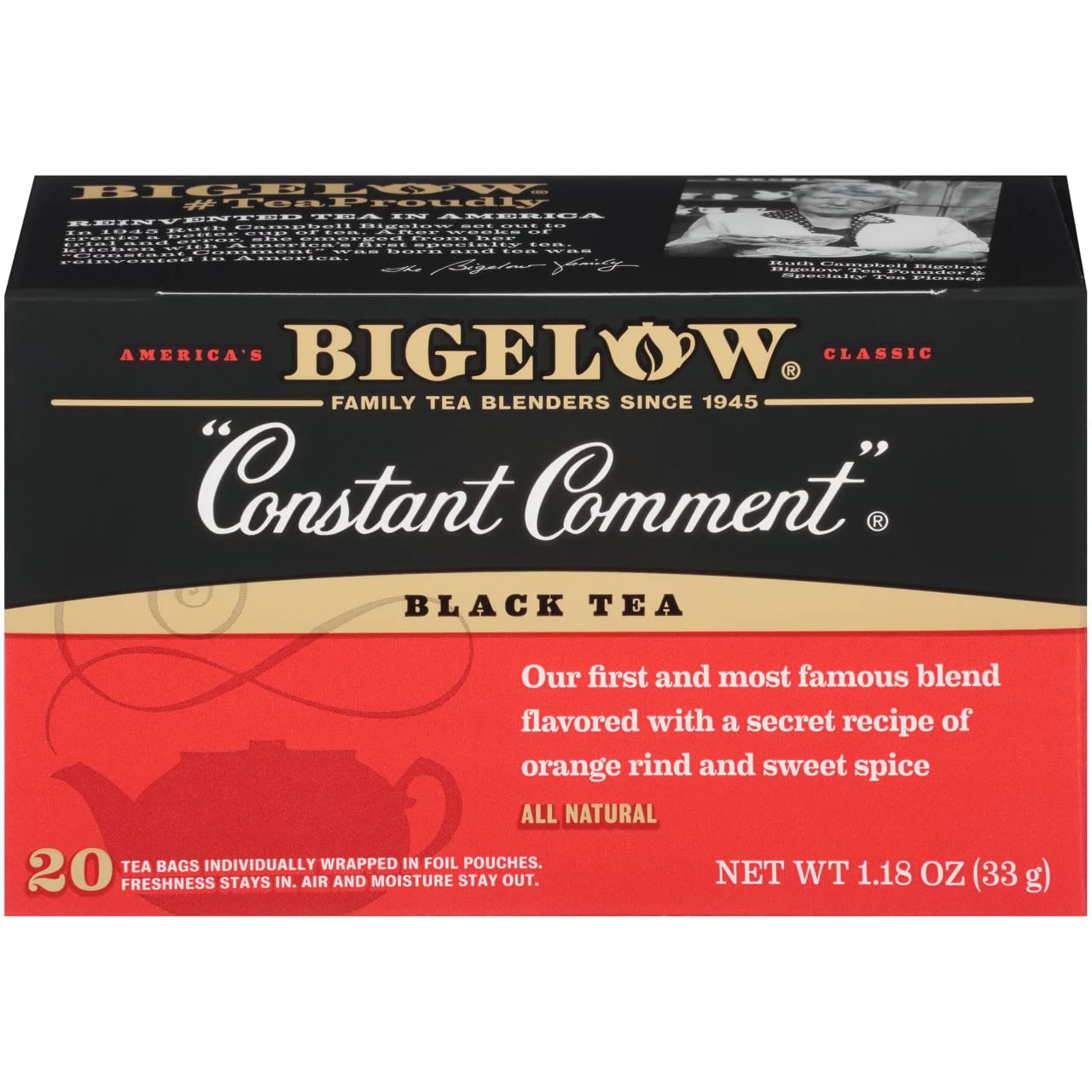 Bigelow Special Blend Constant Comment Tea 1.18 OZ(Pack of 1) (Pack of 2)