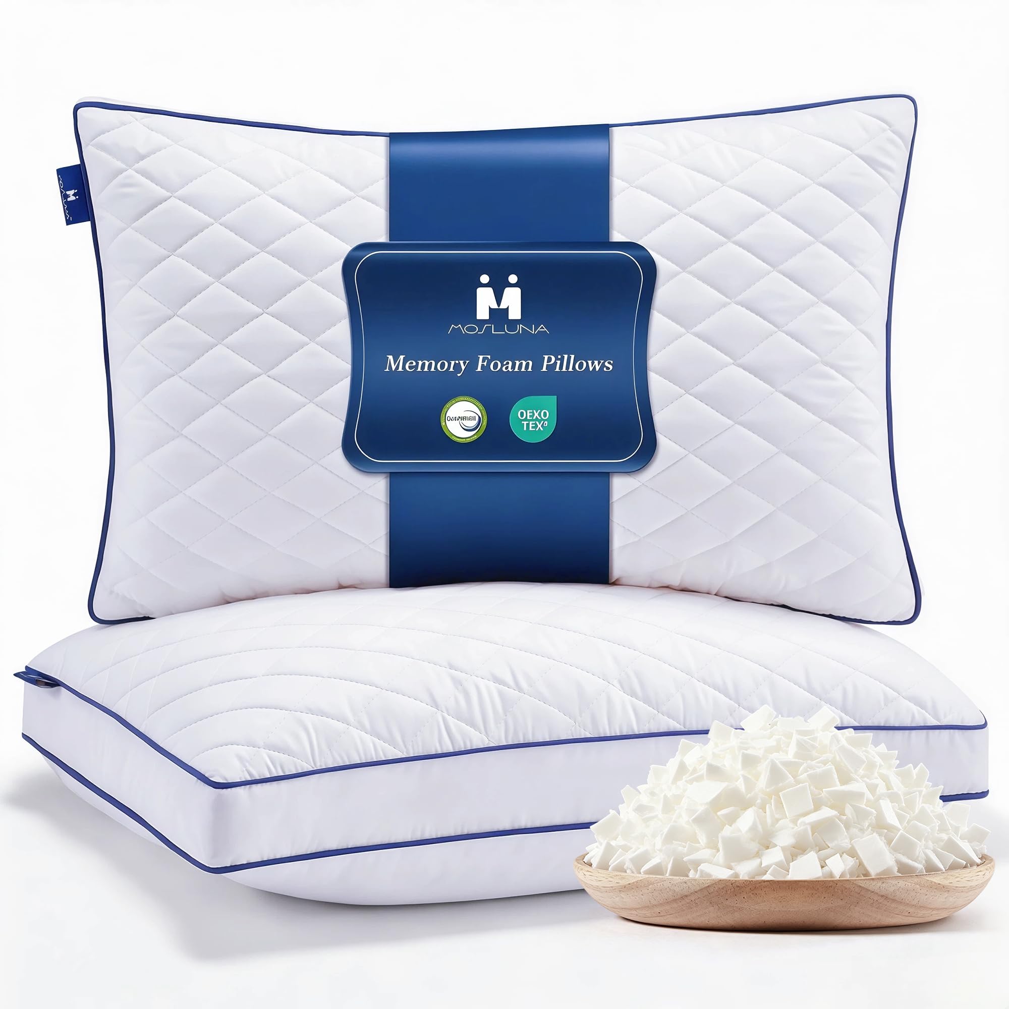 Mosluna Shredded Memory Foam Pillow