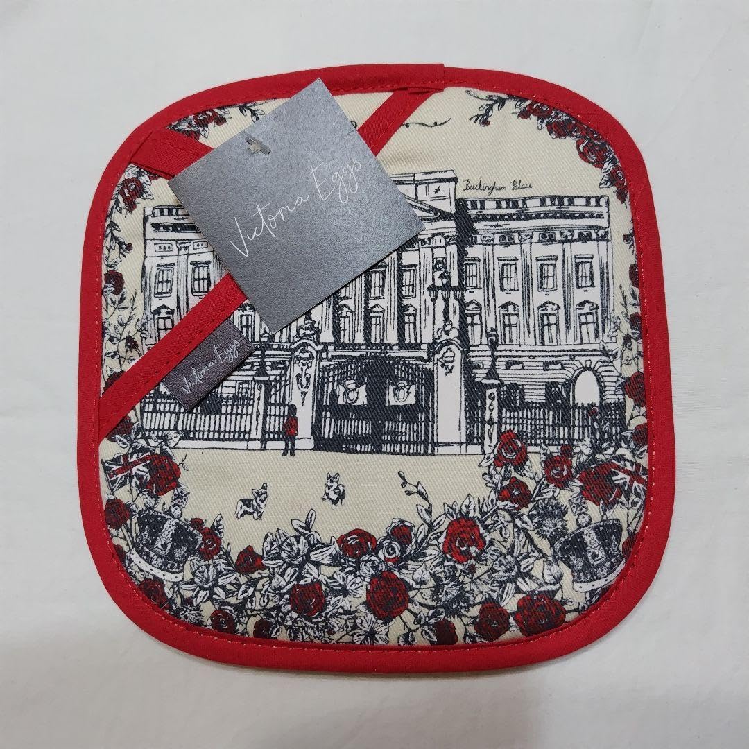 Amazon.co.jp: Victoria Eggs エリザベス女王が描かれたポットグラブ 2