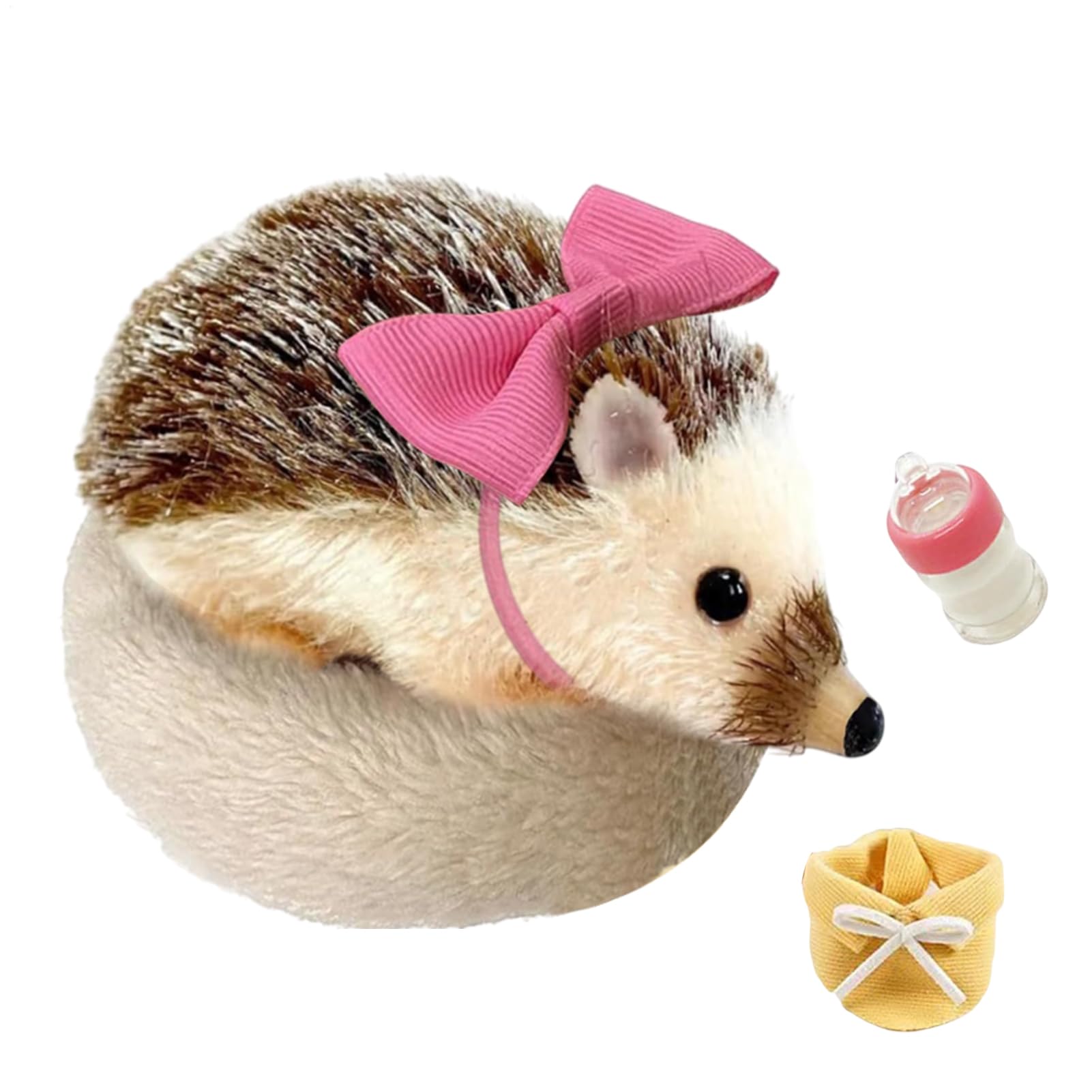 Generisch Giocattolo riccio | 5 pollici riccio figura giocattolo in silicone – morbido silicone figura animale con cuscino per per ragazze casa viaggio decorazione camera gioco di peluche | Morbido Realistico Animale Divertente con Cuscino Animaletto in S
