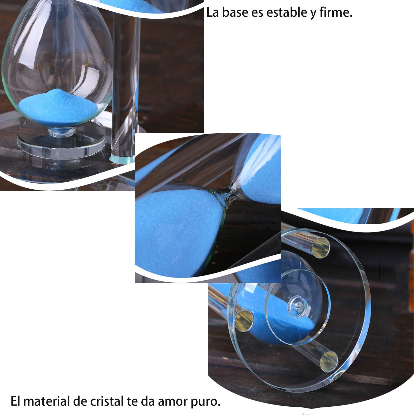 Vente en gros de sablier 30 minutes sablier en verre cristal sablier sablier en