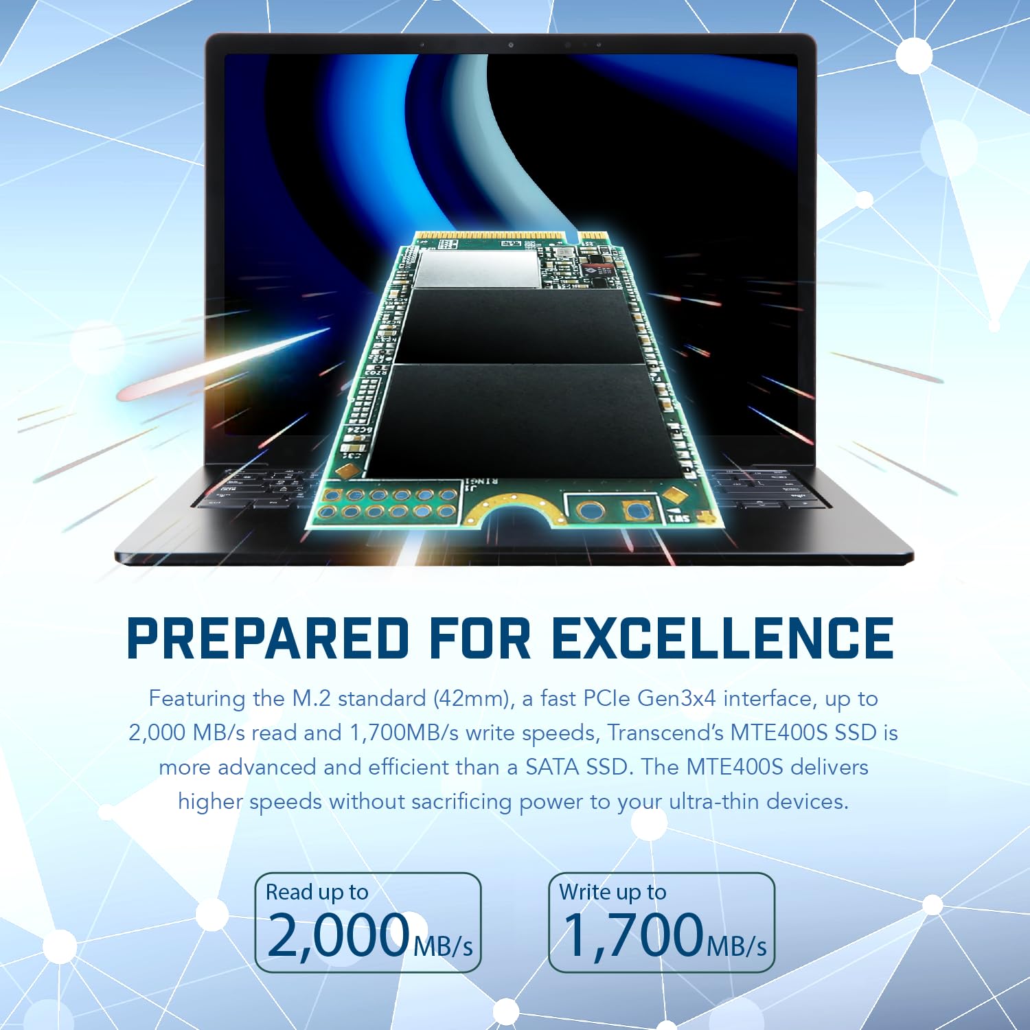 Amazon.com: Transcend 2TB MTE400S M.2 2242 PCIe Gen3x4 SSD