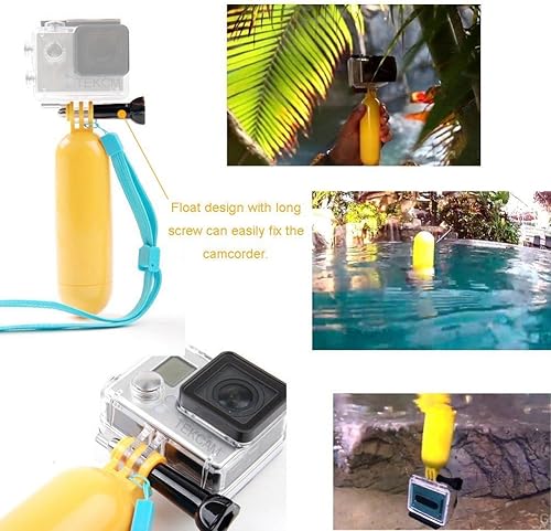 Miniatura 5 de Cámara de acción con agarre flotante para selfie compatible con cámaras impermeables Gopro Hero 11, 10, 9, 8, 7, 6, 5 AKASO EK7000 Brave 4 Apexcam