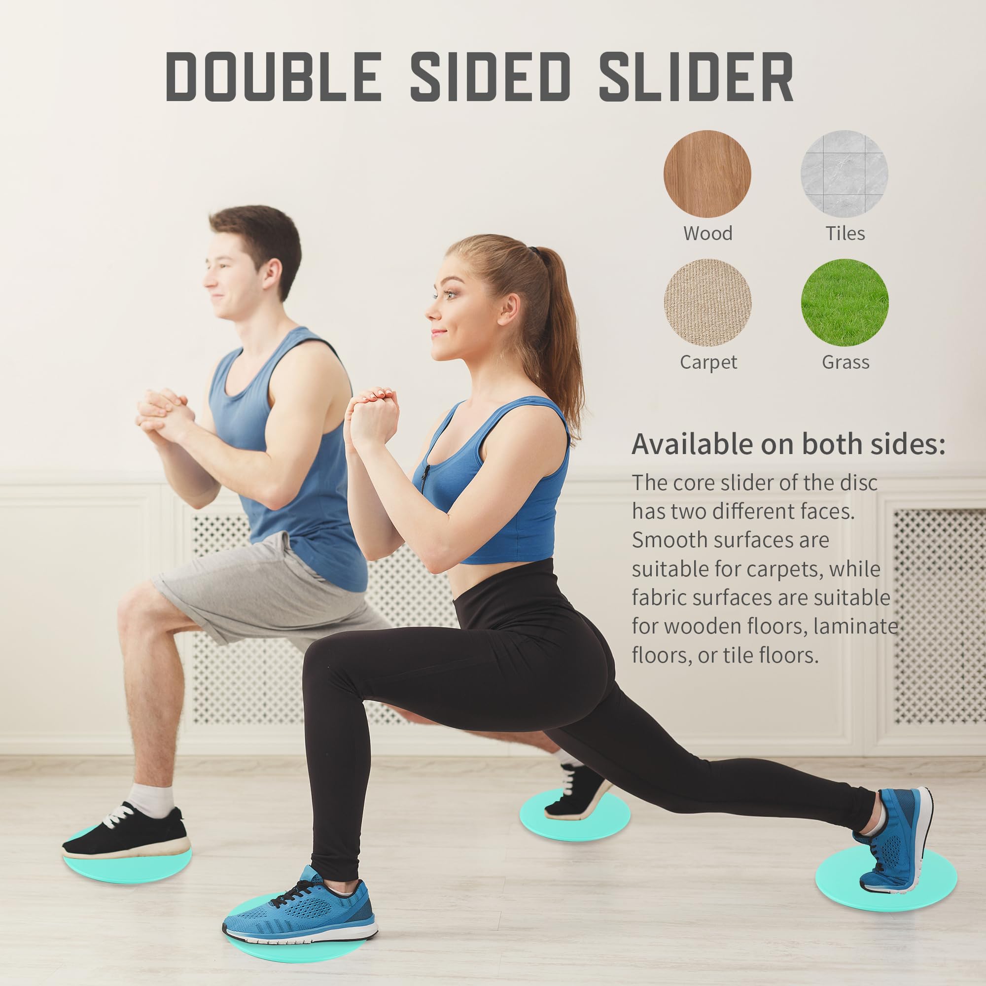 DIGIELE Disque De Glisse, Core Sliders Fitness Disques Glisseurs 713050