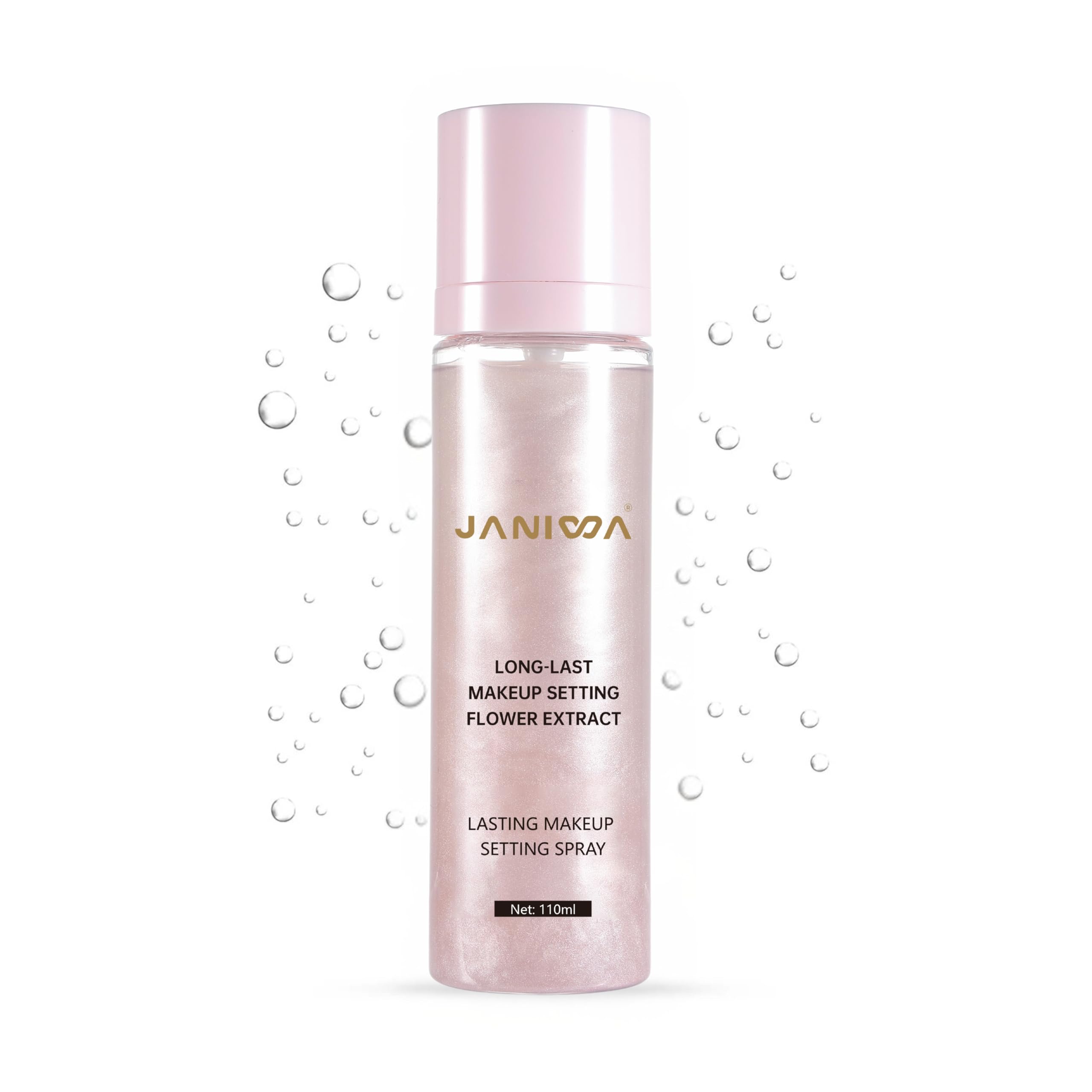 Janiwa Long Lasting Makeup Setting Spray with Flower Extract, All-Day Protection, Hydrating Face Mist, 110ml (Shimmer)-image-38