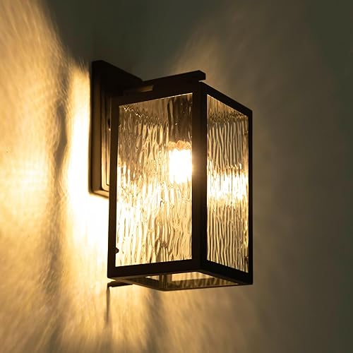 Lámpara de pared moderna para porche al aire libre, montaje en pared, lámpara exterior del atardecer al amanecer, IP65, impermeable, lámparas de