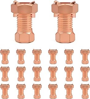 Electric Fence Split Bolt Connectors - High Strength Brass Ground Clamp for Ground Wire & Electric Fence Installation (20 Pack