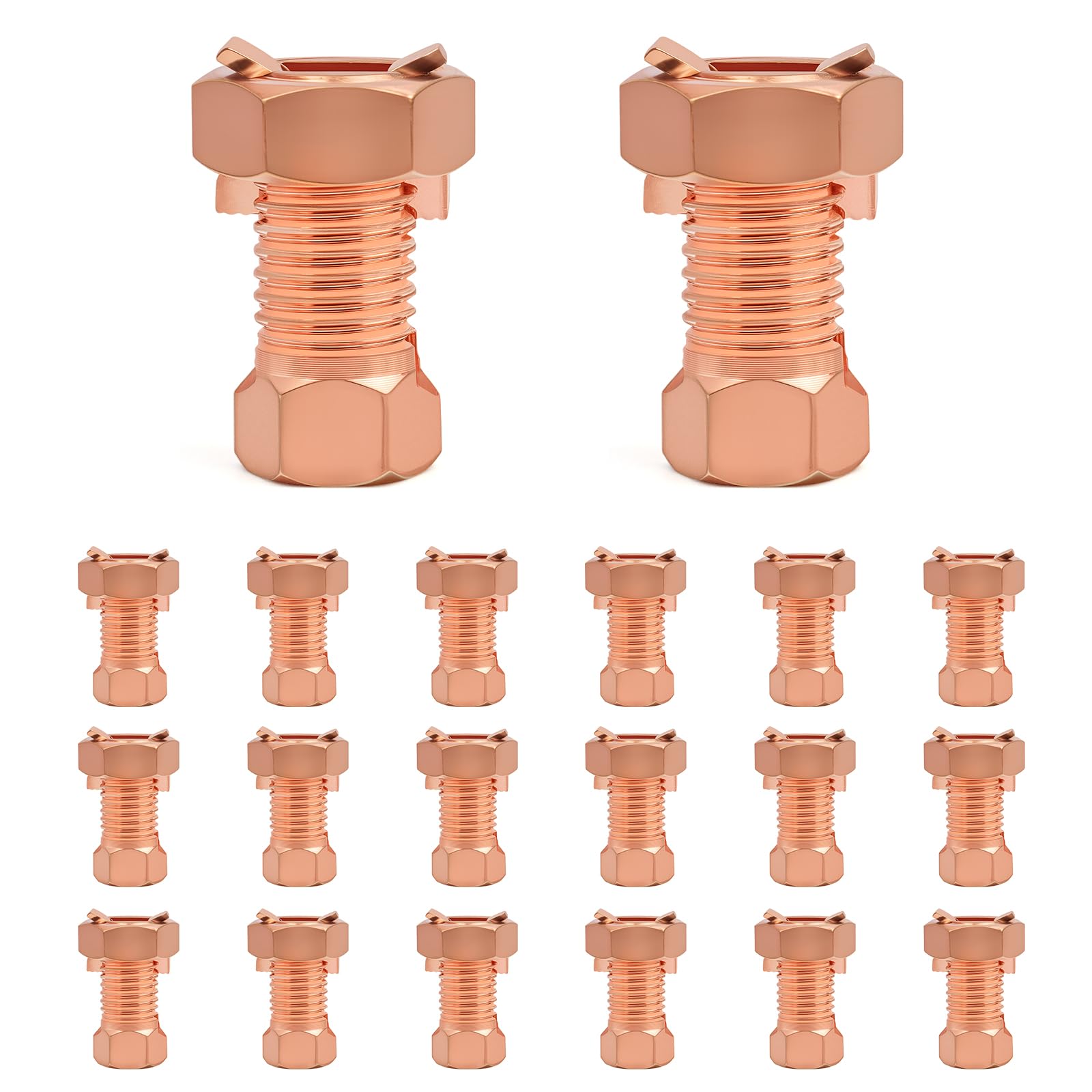 Electric Fence Split Bolt Connectors - Brass -1