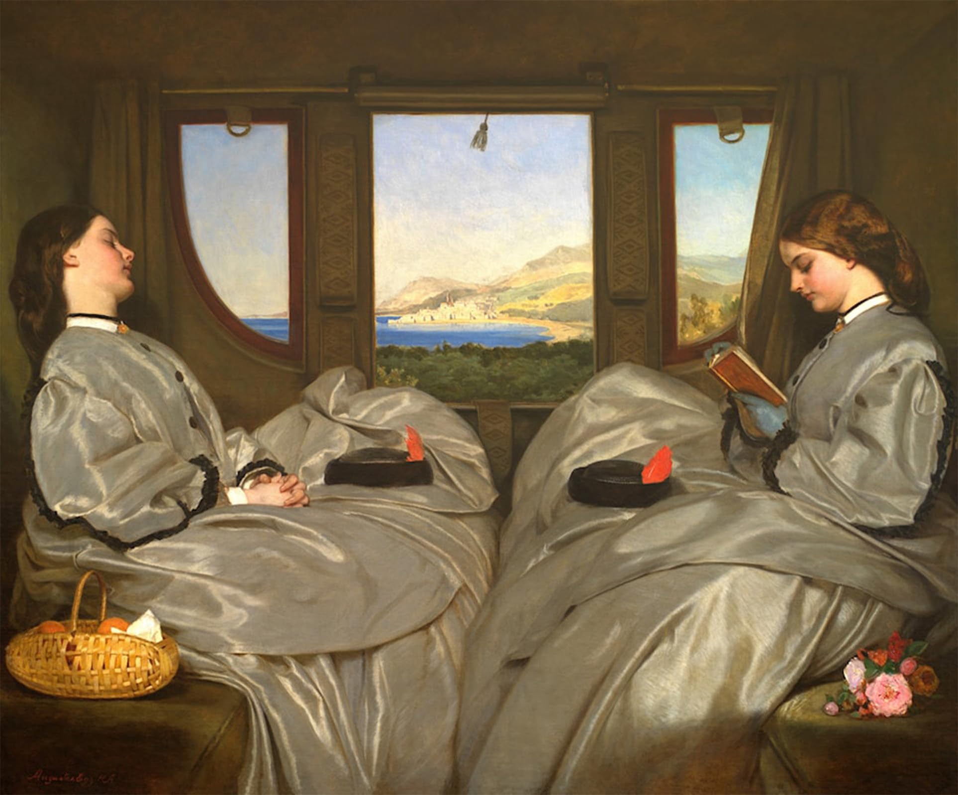 SERENDIPITP Retro Picture Poster Wall Art Pictures Painting the Traveling by Augustus Leopold Egg Wall Art Canvas Print for Wall Decor 60x90cm
