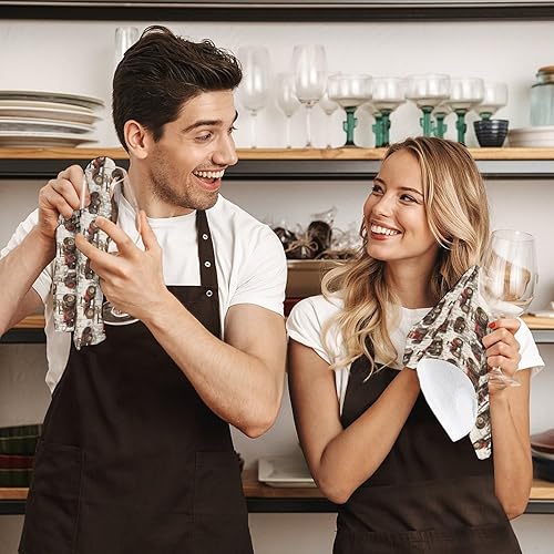 Miniatura 7 de Decorative Hand Towels for Bathroom - Retro Wood Grain Tractor Print Soft Absorbent Small Bath Hand Towels for Kitchen, Farmhouse, Spa, Hotel, Guest