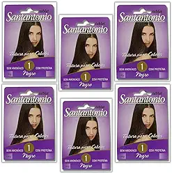 Tinturas de Cabelo Tablet Santantonio Sem Amônia com Proteína 6 Und