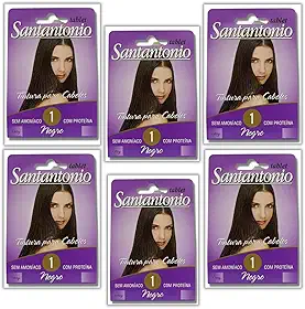 Tinturas de Cabelo Tablet Santantonio Sem Amônia com Proteína 6 Und