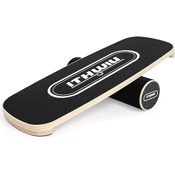Balance Board Roller Wooden Rolling Board Training Board Body Control