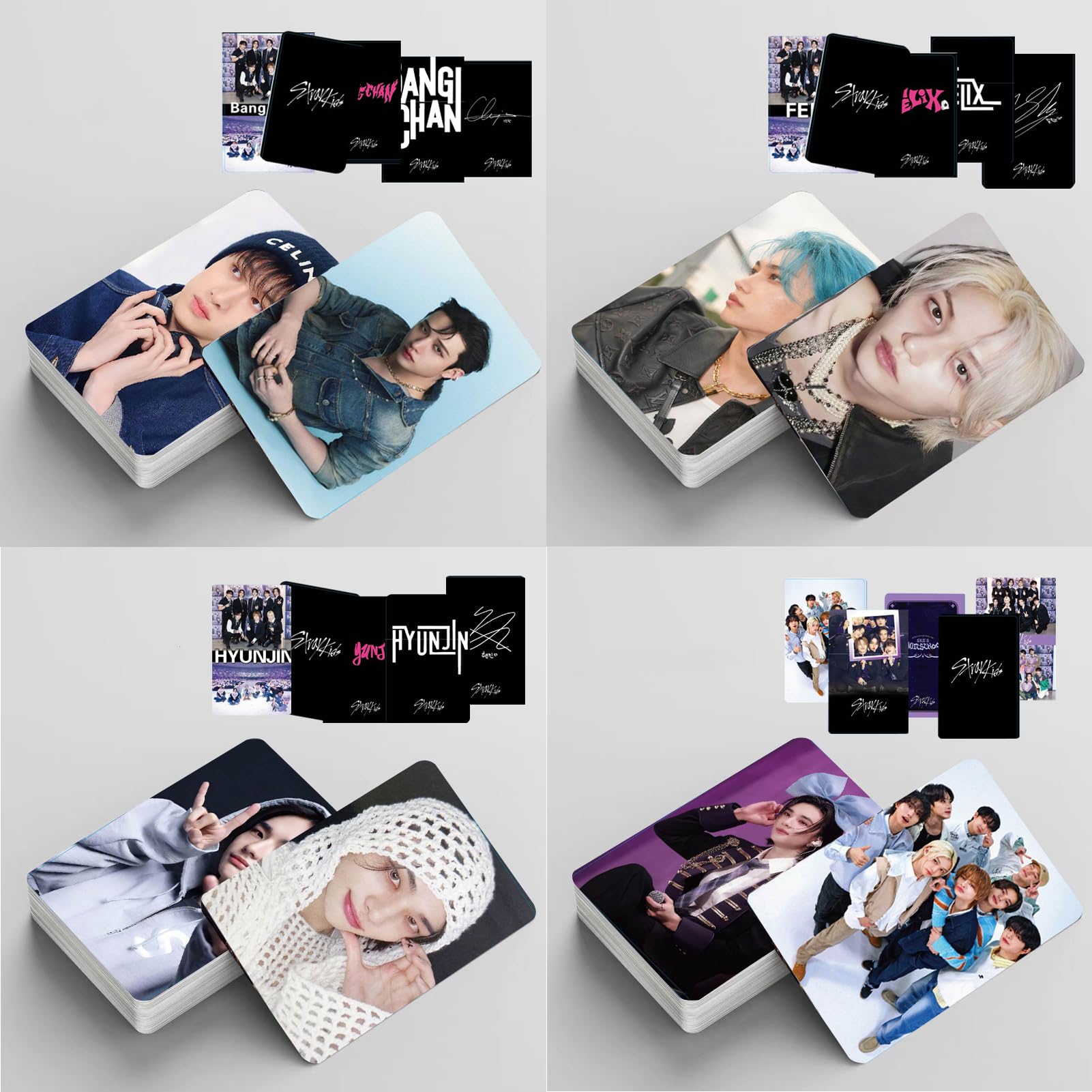 Byhsoep Stray-Kids Album Photocards 220pcs, Lomo Cards, K-Pop