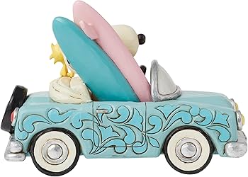 スヌーピー ウッドストック ジムショア フィギュア カーサーフィン タグ箱付美品 スヌーピー ウッドストック ジムショア フィギュア カーサーフィン