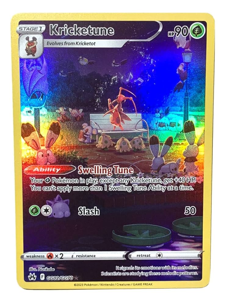 Amazon.com: Pokemon - Kricketune GG02/GG70 - Crown Zenith