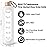 PROBTTL 32 Oz Borosilicate Glass Water Bottle with Time Marker Reminder Quotes, 1 Liter Leak Proof Reusable BPA Free Motivational Water Bottles with Silicone Sleeve and Bamboo Lid (White)