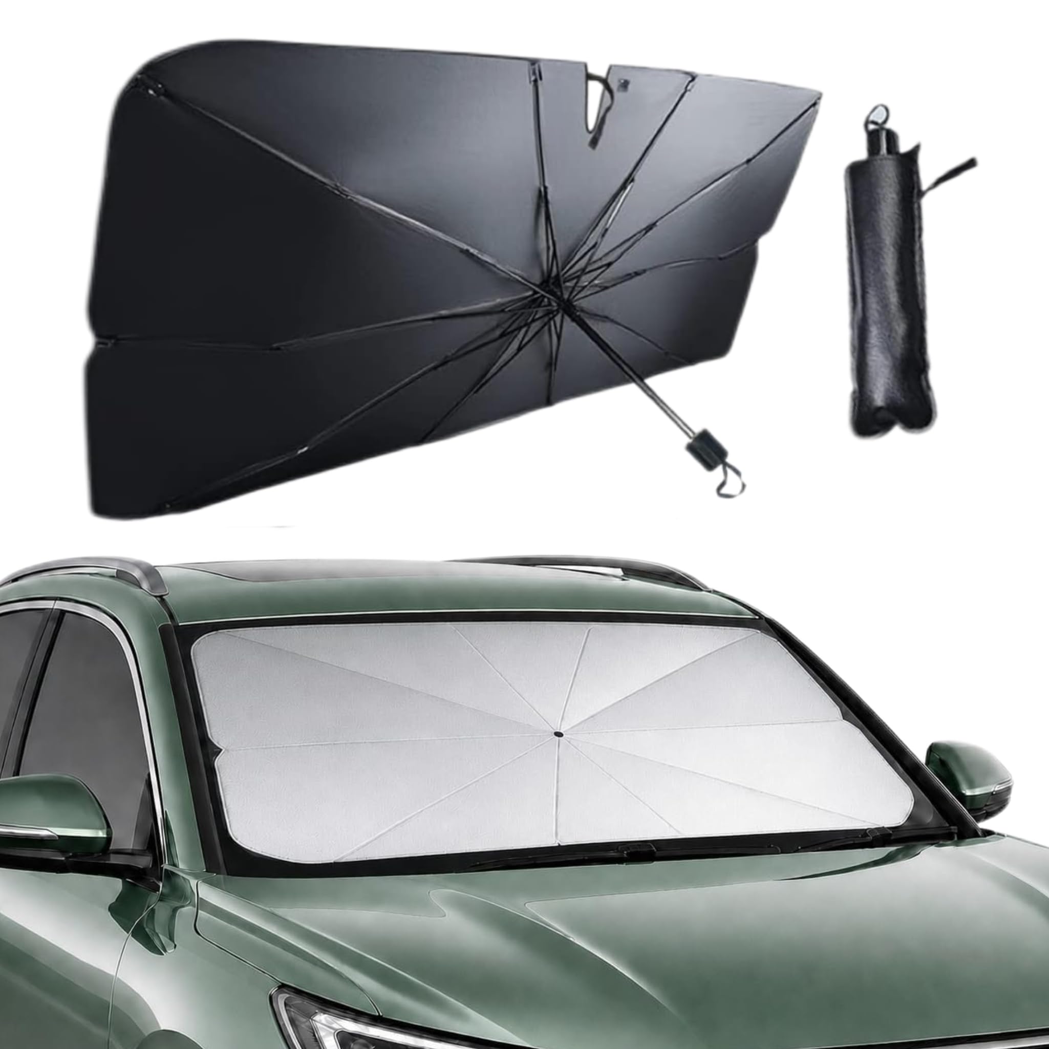 QIZUN Car Windscreen Sun Shade for Hyundai Kona SX2 2024-2025