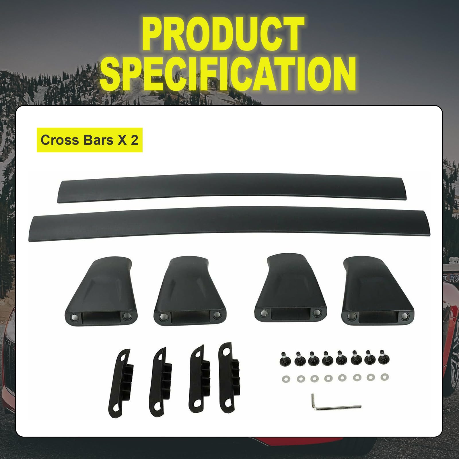 Amazon.com: ROSY PIXEL Roof Rack Cross Bars Compatible with Mazda