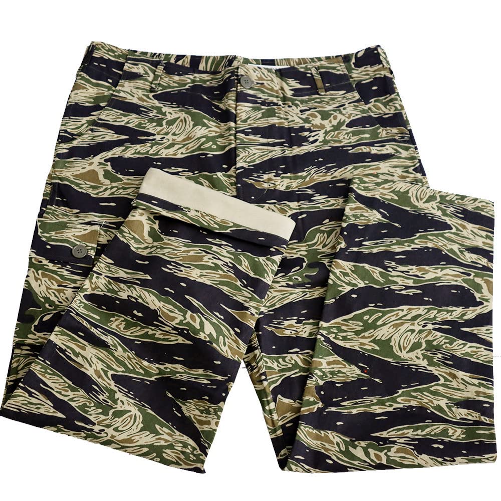 WWII Tiger Spot Camo Pants Men's Vintage Outdoor Sports