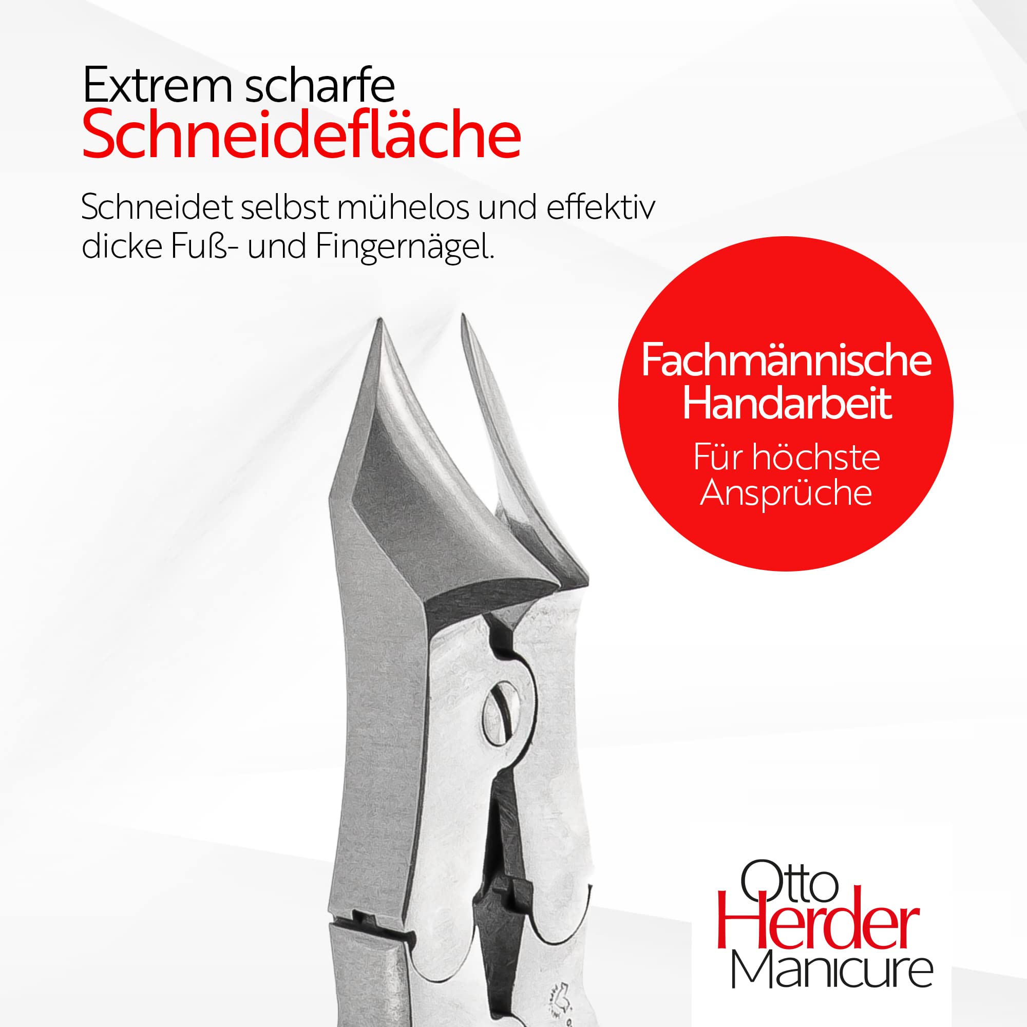 OTTO HERDER obcinacz do paznokci cążki do grubych paznokci 16 cm stal nierdzewna