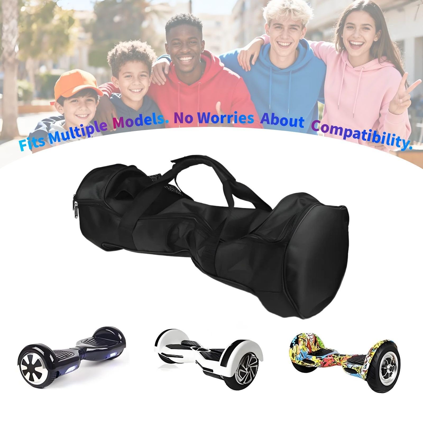 wasserdichte Tragetasche für Hoverboard 6.5/8/10 Zoll, Rucksack für selbstbalancierende Boards