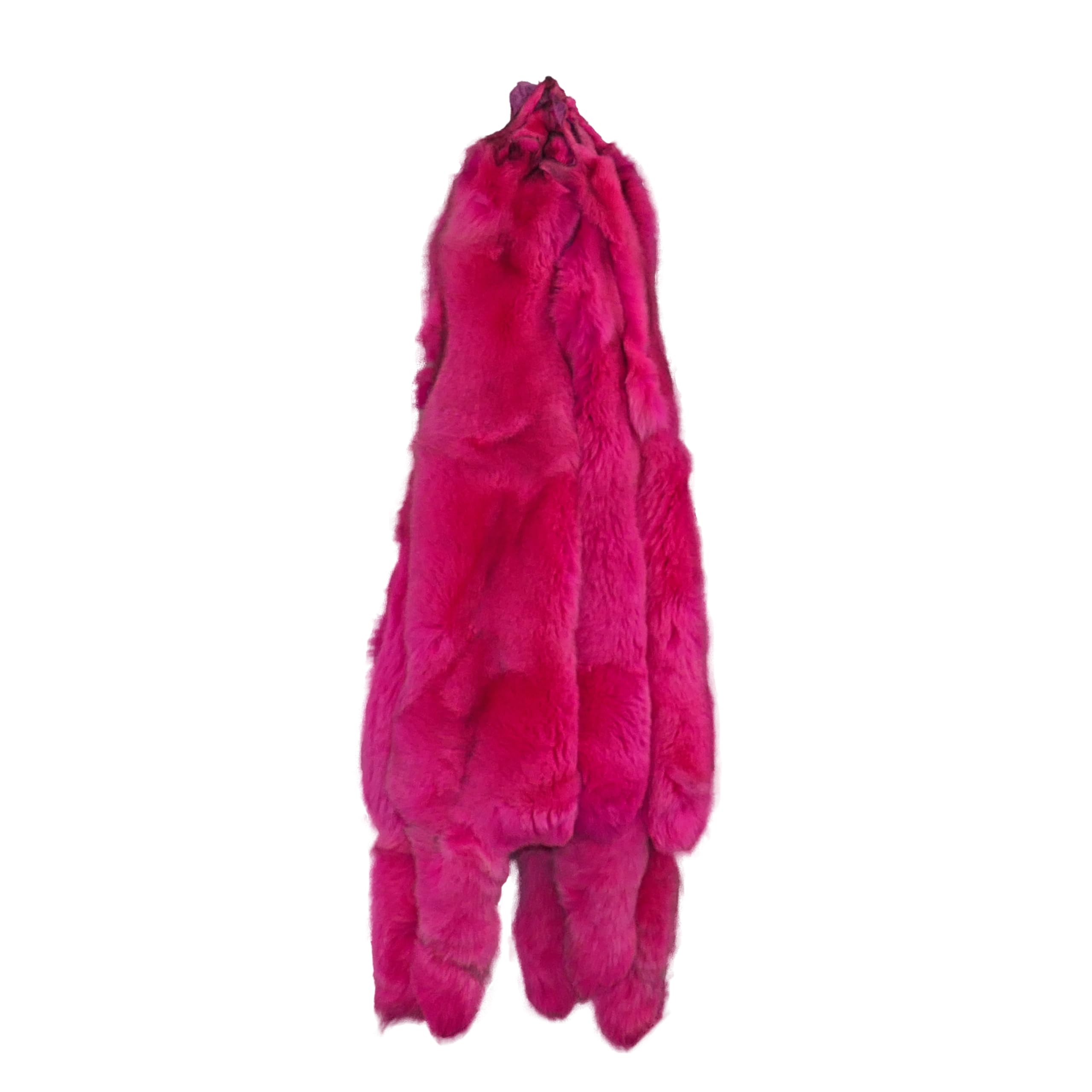 Generic Glacier Wear Premium Label SAGA Blue Fox Pelt - Dyed Hot Pink fxx2116 (40-44 Inches)