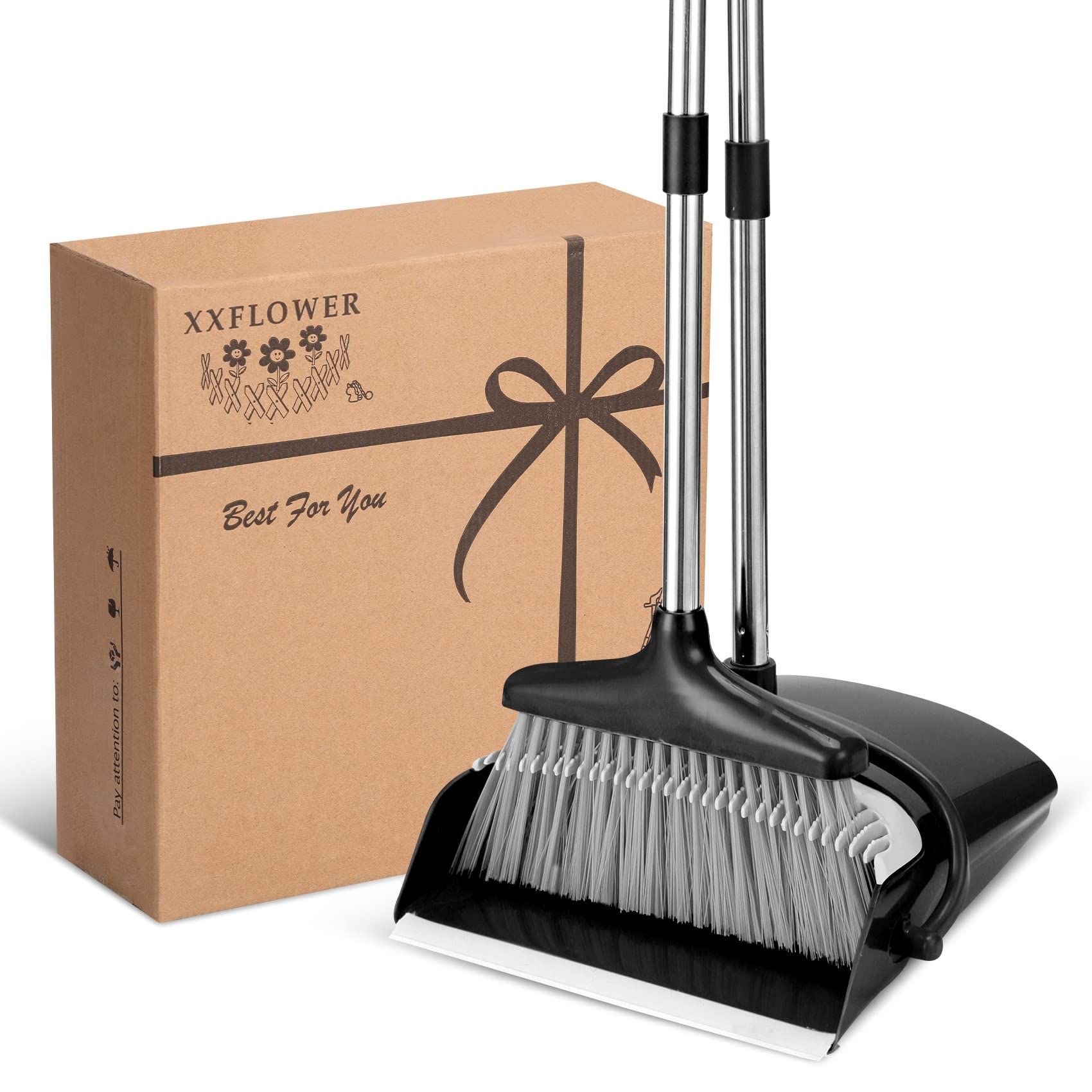 Amazon.co.jp: XXFLOWER ほうきとちりとりセット 家庭用 ほうきと