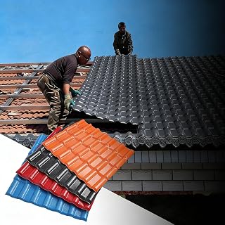 Dachziegel aus Kunstharz, feuerfestes und wasserdichtes Bambus-Design für Bau, Reparatur und Dekoration