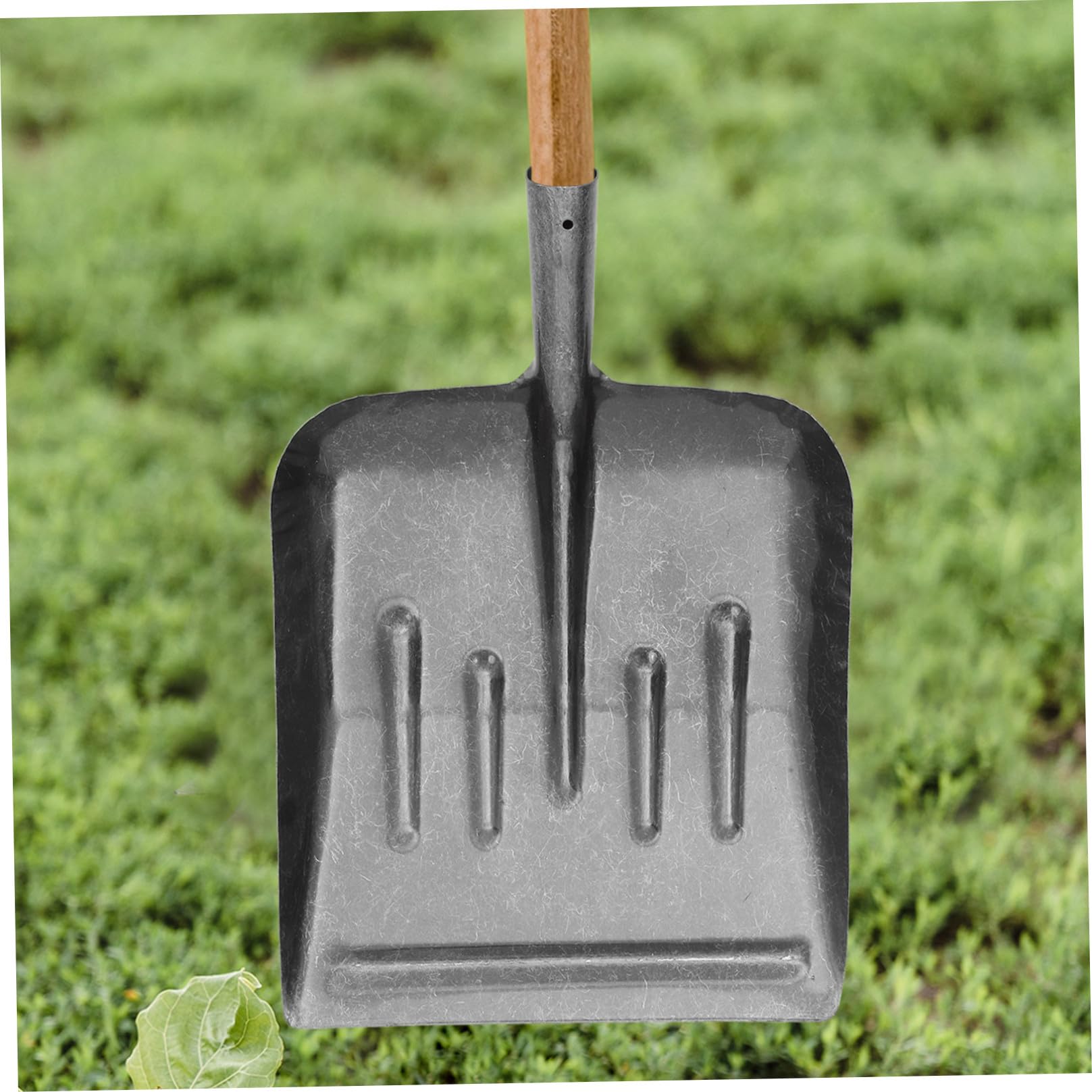 ifundom Pala Piatta Multifunzione in Acciaio al Manganese, Finitura Lucida, per Trapianto, Scavo e Rimozione Neve in Giardino e Orto