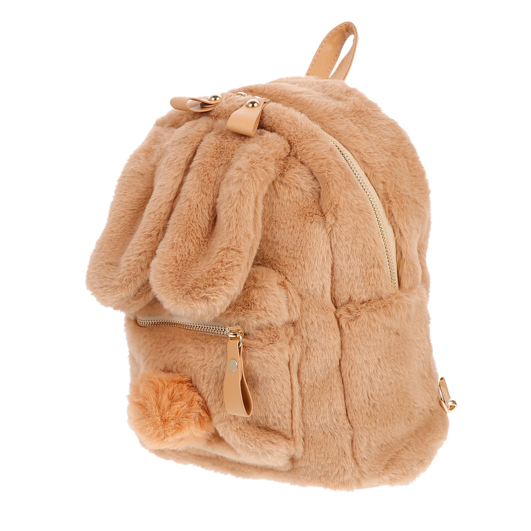Sacs à main pour l'école et sorties : le sac à dos peluche lapin rose - 8