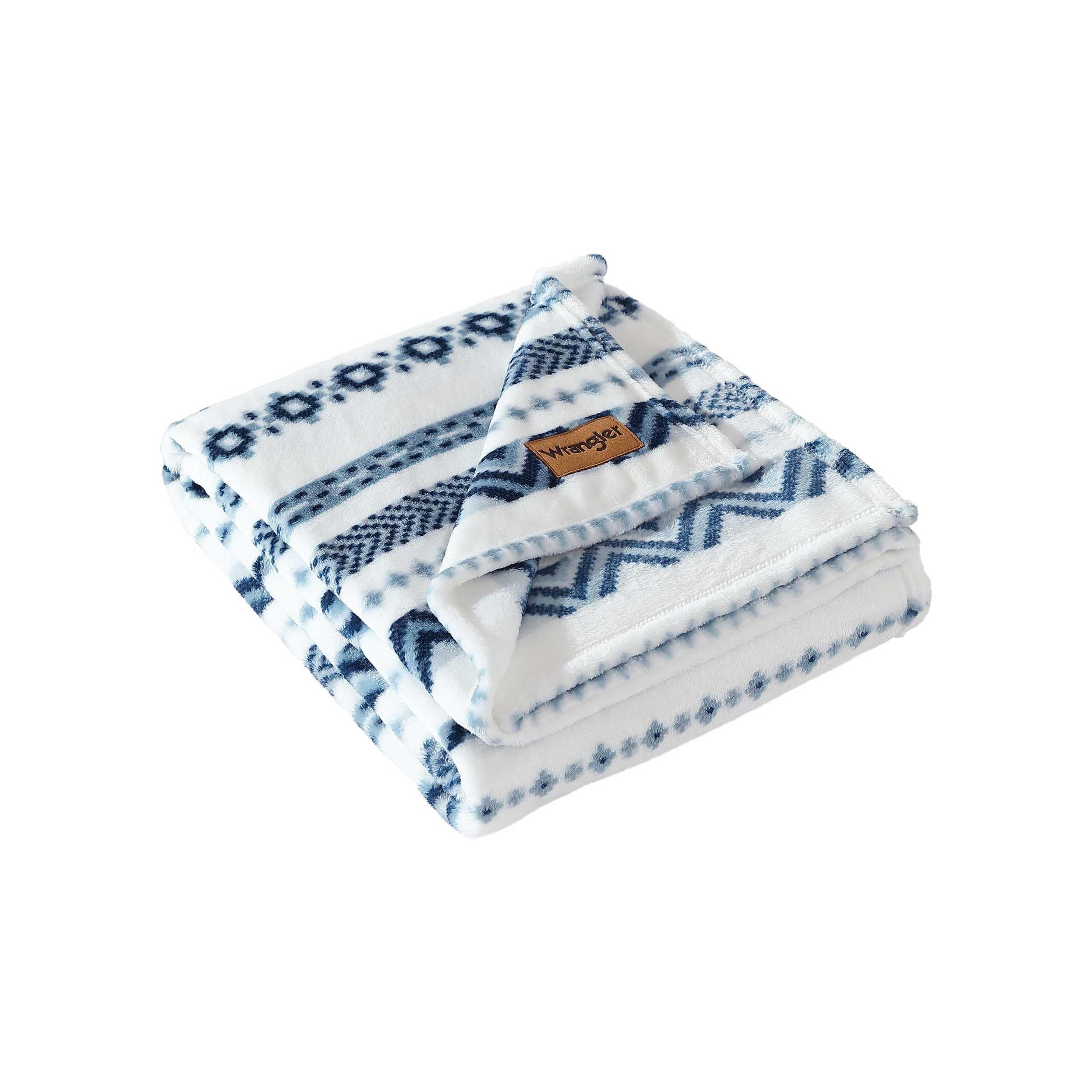 Wrangler - Coperta In Pile Ultra Morbida (Diamond Trail Blue