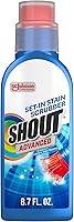 Shout Advanced Ultra Concentrated Stain Remover Gel with Scrubber Brush - Tough on Set-In Stains like Coffee, Wine & Makeup, 8.7oz