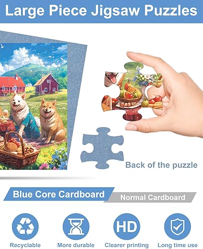 Miniatura 3 de Paquete de 6 rompecabezas de 36 piezas grandes para personas mayores Alzheimer, producto para actividades de demencia de ancianos, juego de memoria