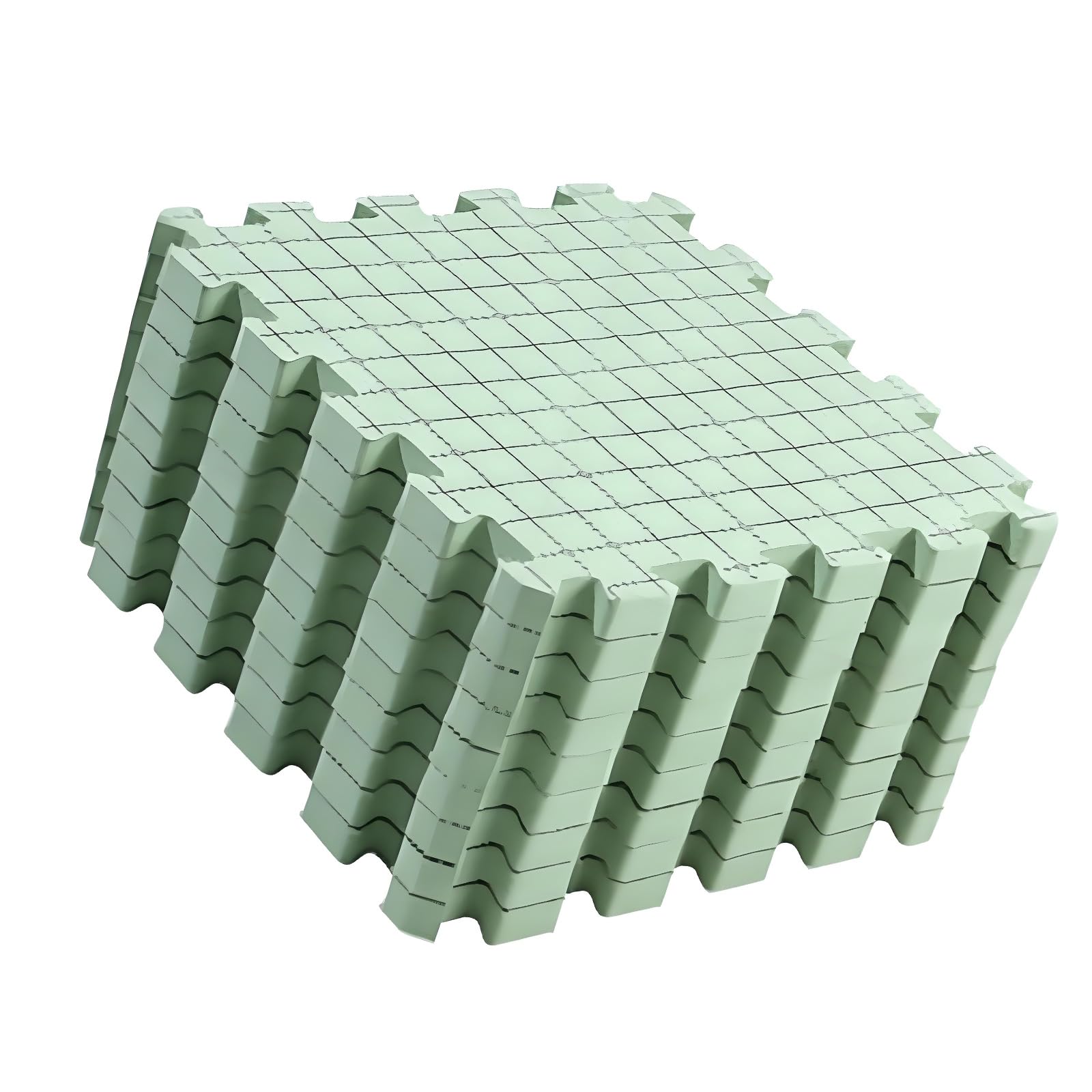 Kalttoy 9Pcs 12x12Inch Knitting Blocking Mat Anti Slip Foam Board for Granny Square Making Stitching Needlework Positioning Crochet Positioning Board