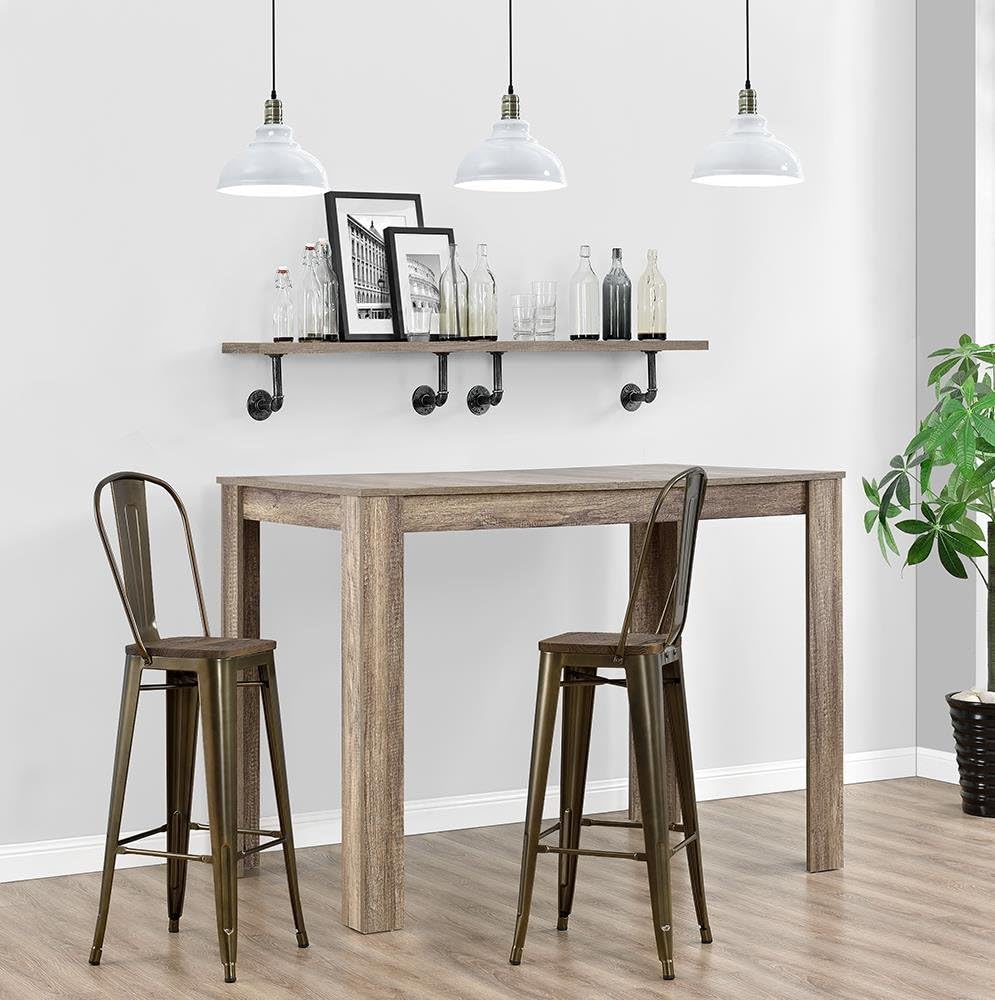 Best Cyber Monday 🔥 DHP Luxor 30 Metal Wood Seat, Antique Bronze, Set of 2 Bar Stool Best Cyber Deals 🔥 DHP Luxor 30 Metal Wood Seat, Antique Bronze, Set of 2 Bar Stool