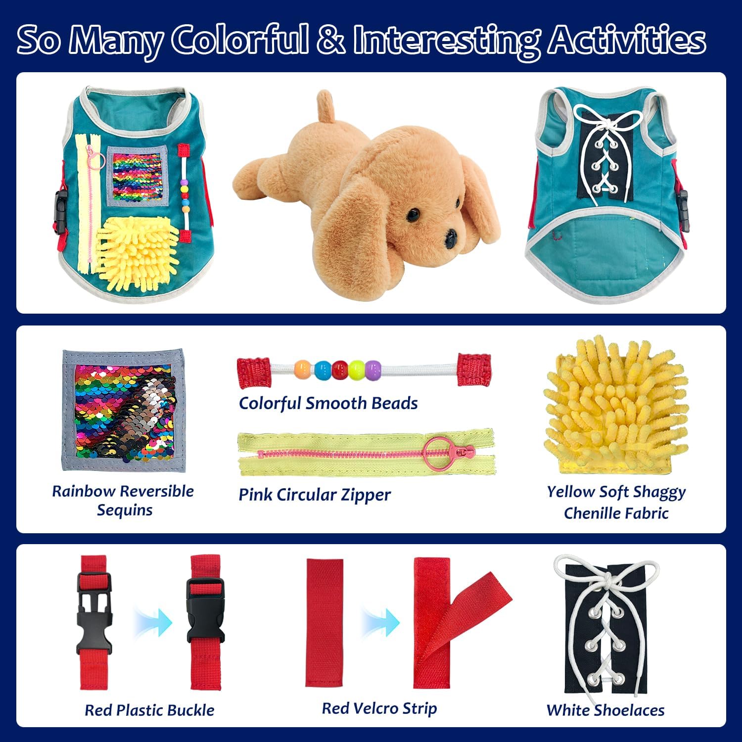 Fidget Blanket for Adults with Dementia,Alzhimer‘s & Dementia Activities for Seniors, Sensory Toys for Elderly with Alzheimer’s or Dementia,Alzhimers Gift for him,her,Nursing Home