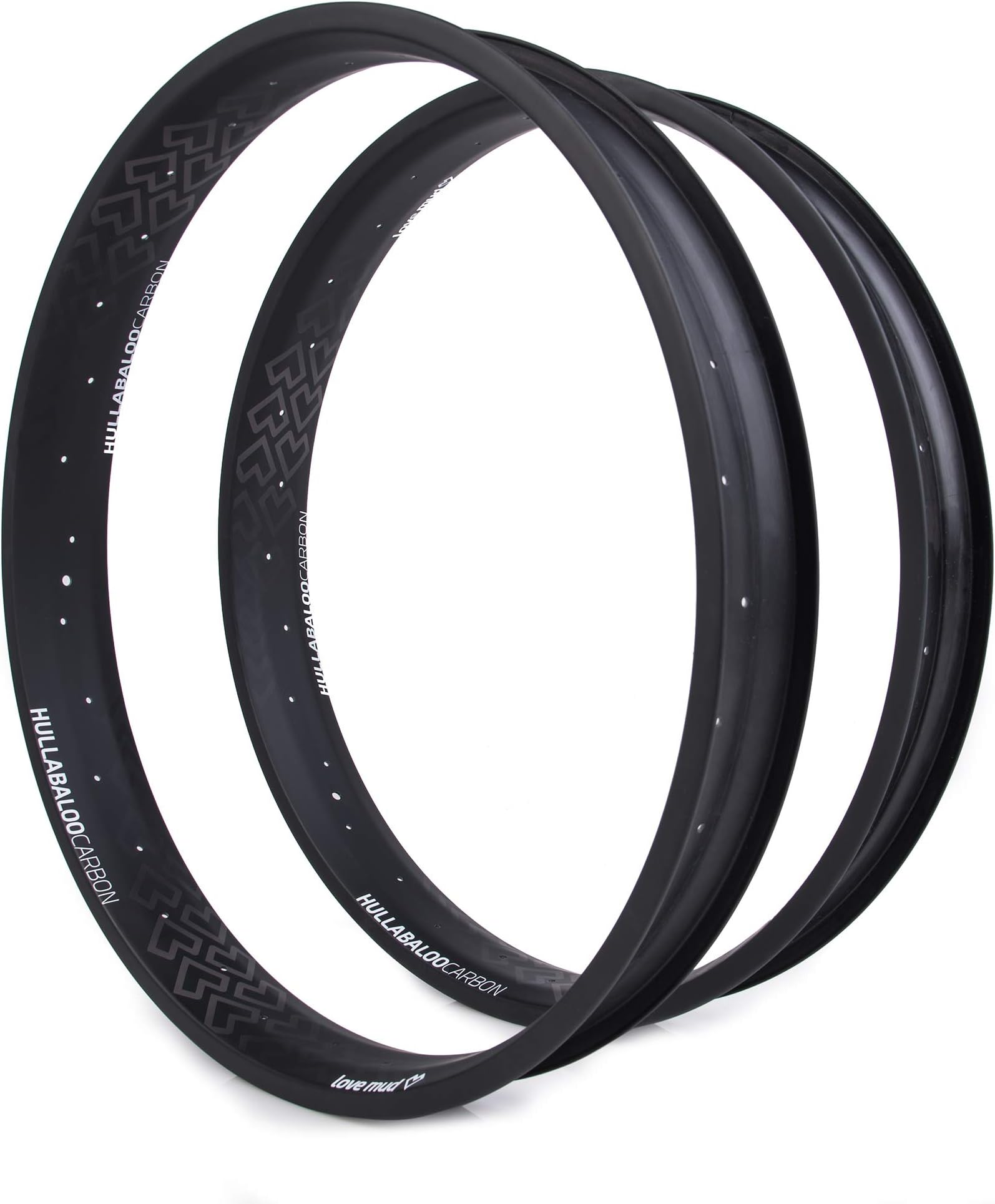 Hullabaloo Fat Carbon - Pair, Fat Bike Rim Set