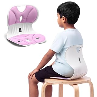 Frido Kids Posture Corrector Seat, Reduce Slouching with Ergonomic Lumbar Support & Memory Foam Cushioning, Better Sitting Posture for Kids Up to 12 Years, Great for Reading & Studyin, Lilac - Amazon product rated Grade A