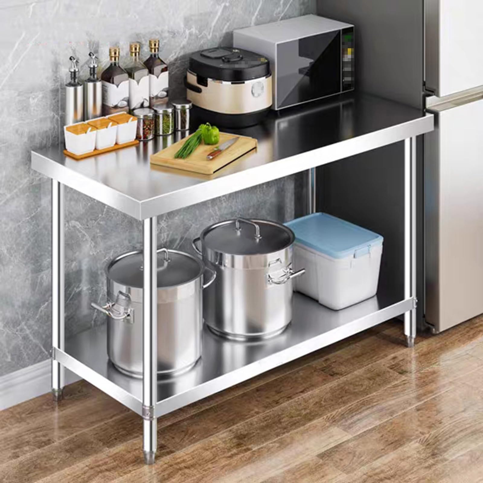 Amazon.co.jp: ステンレス 作業台 長さ60/70/80/90/100/120cm 高さ80cm 