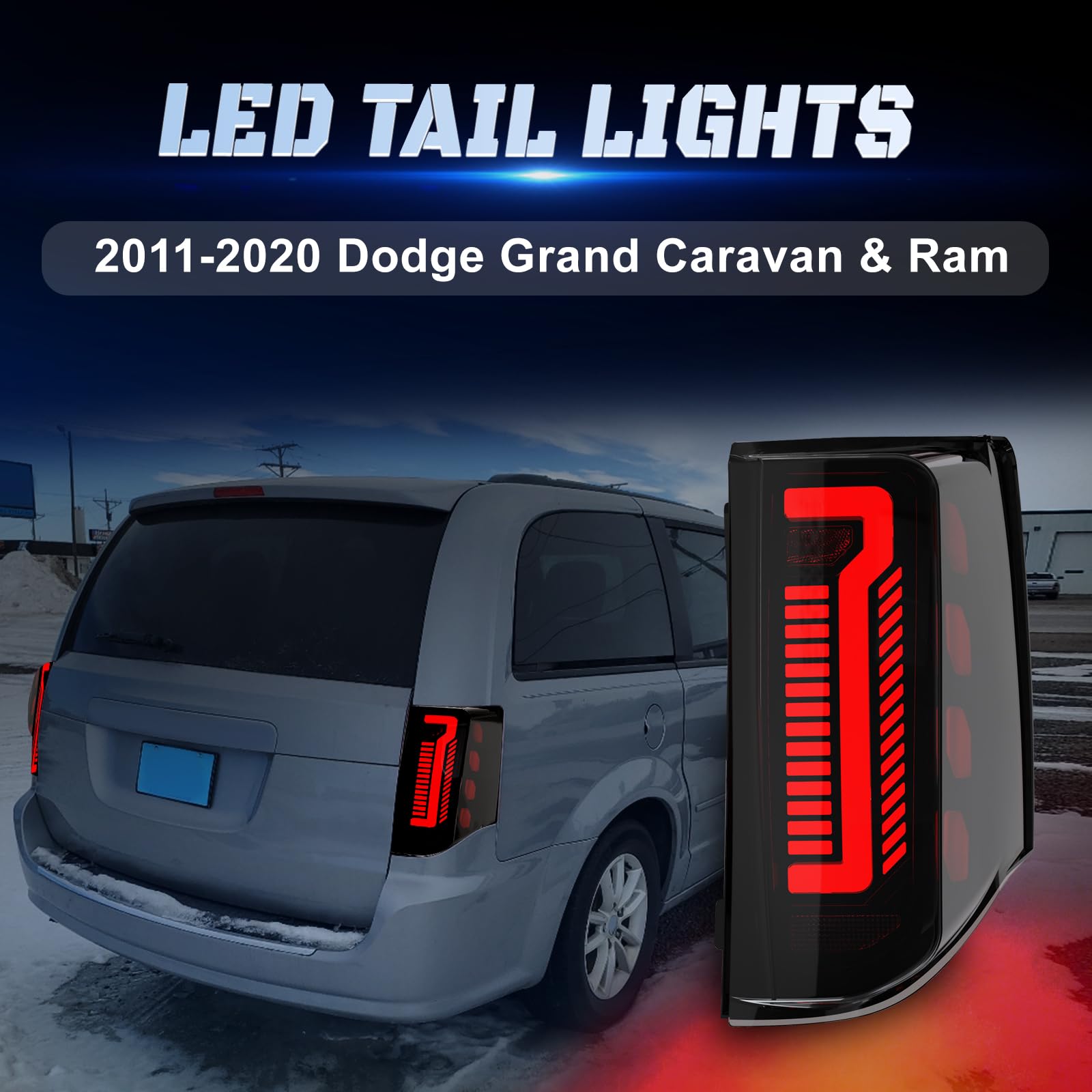 Conjunto De Luz Trasera Para Dodge Grand Caravan 2011-2020 | Meses Sin Interés - Foto 9