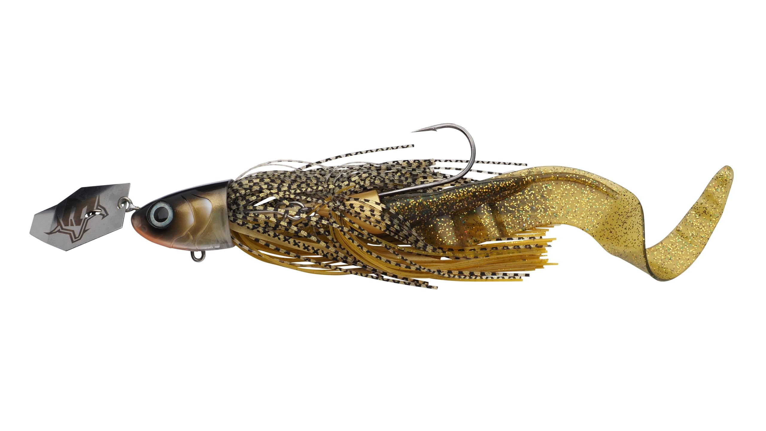 Abu Garcia Beast Bladed Jig Esca da pesca | Esca personalizzabile per la pesca dei predatori | Lama che spinge l'acqua e sonaglio interno | Esca per lucci e predatori | Opzioni multiple
