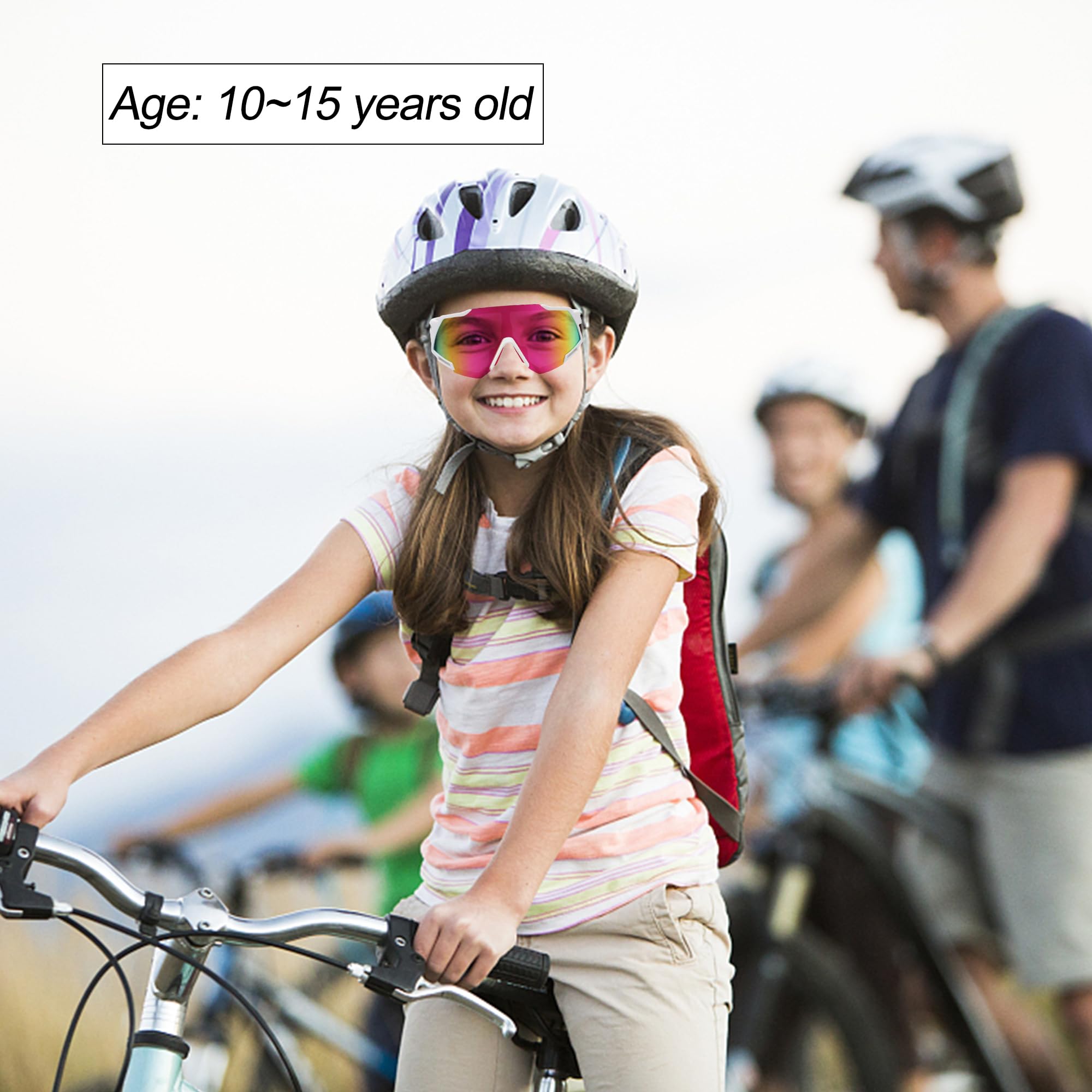 Viper Occhiali da sole polarizzati adolescenti bambini ragazzi ragazze età 10-15 anni ciclismo sport pesca corsa baseball UV400