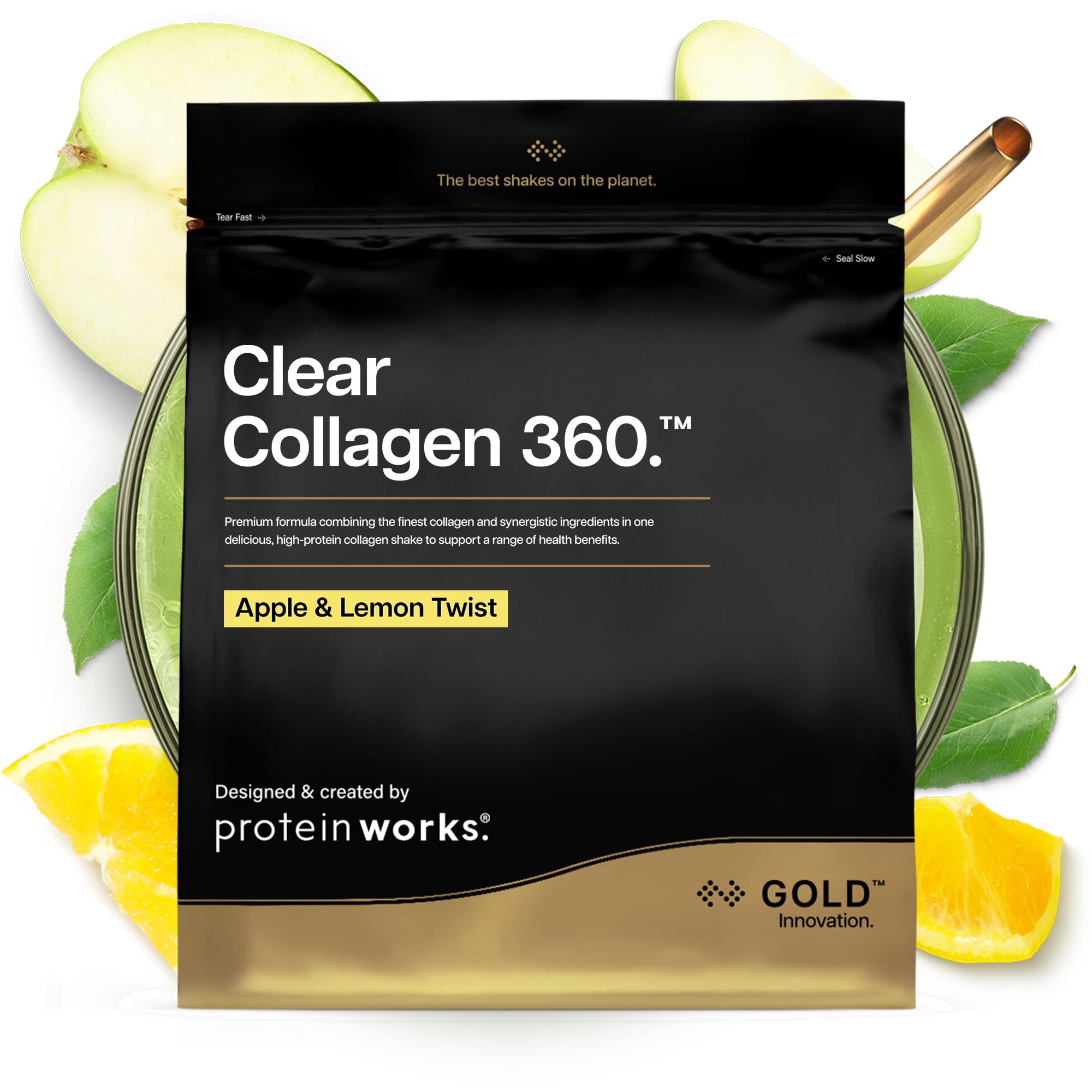 Protein Works | Clear Collagen 360 - Gold, Apple & Lemon Twist, 480g