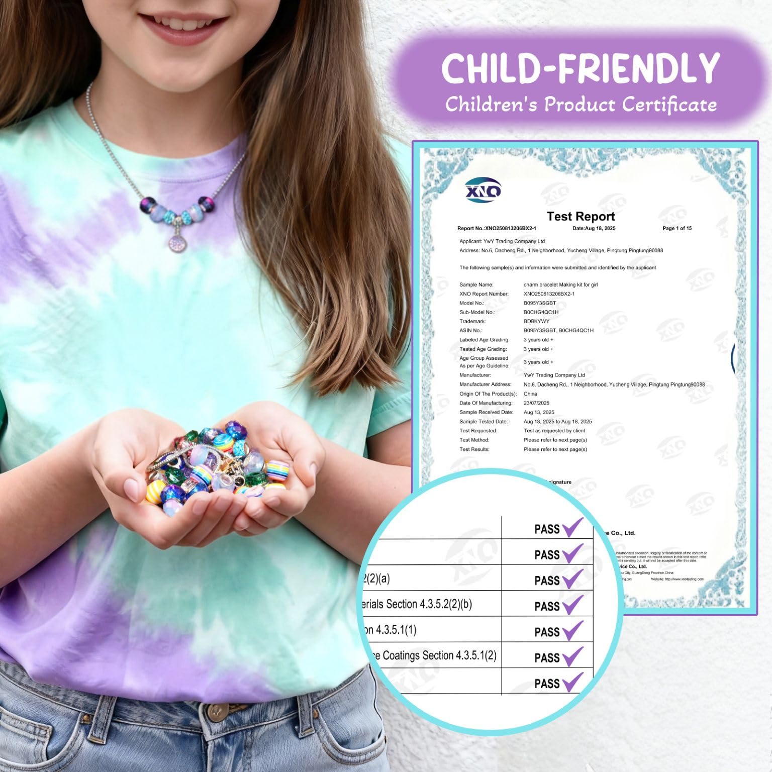 Mädchen-Charm-Armband-Bastelset: Geschenk ideal für 6, 7, 8, 9 Jahre alte Mädchen, Geburtstagsgeschenke, Meerjungfrauen-Schmuck, Kunst und Handwerk für Kinder im Alter von 8–12 Jahren, die die