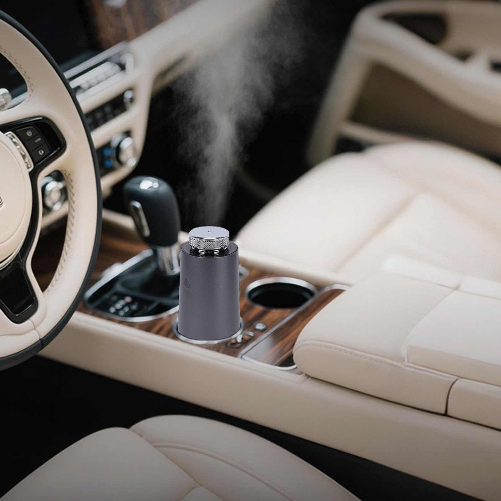 Difusor de Aceite Esencial sin Agua, Difusor Aromaterapia Portátil 15 Ml con Temporizador, Luz Ambiental, Mini Difusores Aire para el Hogar el Coche la Oficina la Habitación