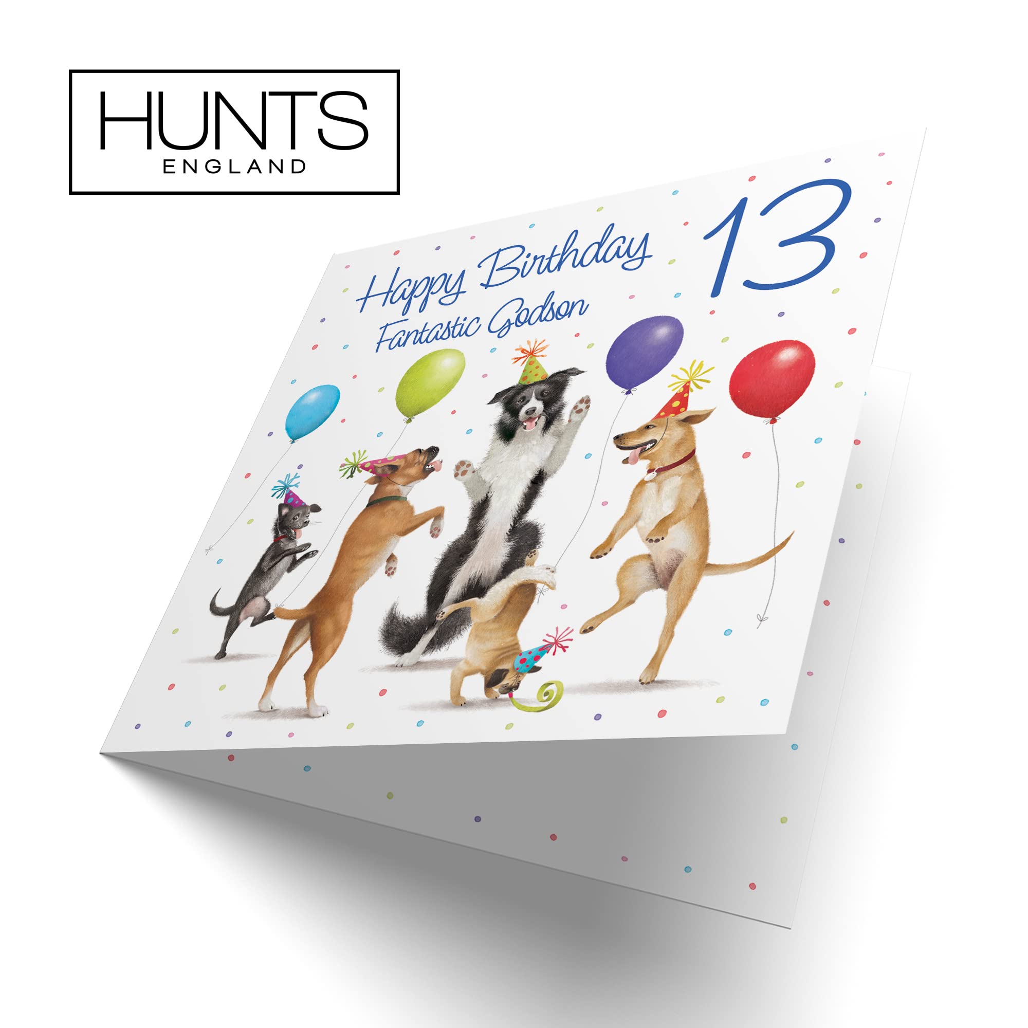 Biglietto Di Natale Hunts England Per Figlioccia: Un Pensiero Speciale Con Un Simpatico Cucciolo! - 5