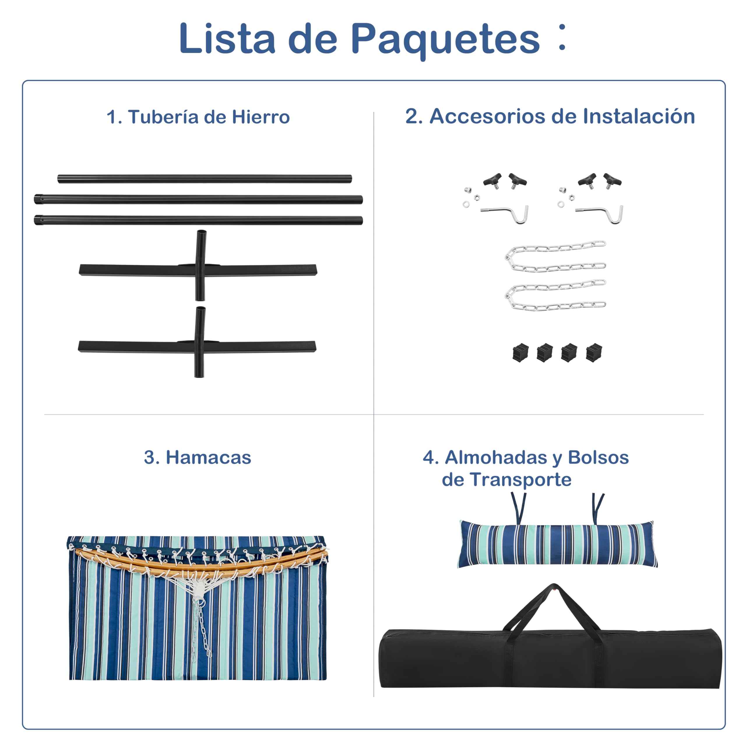 Hamaca de jardín con Soporte