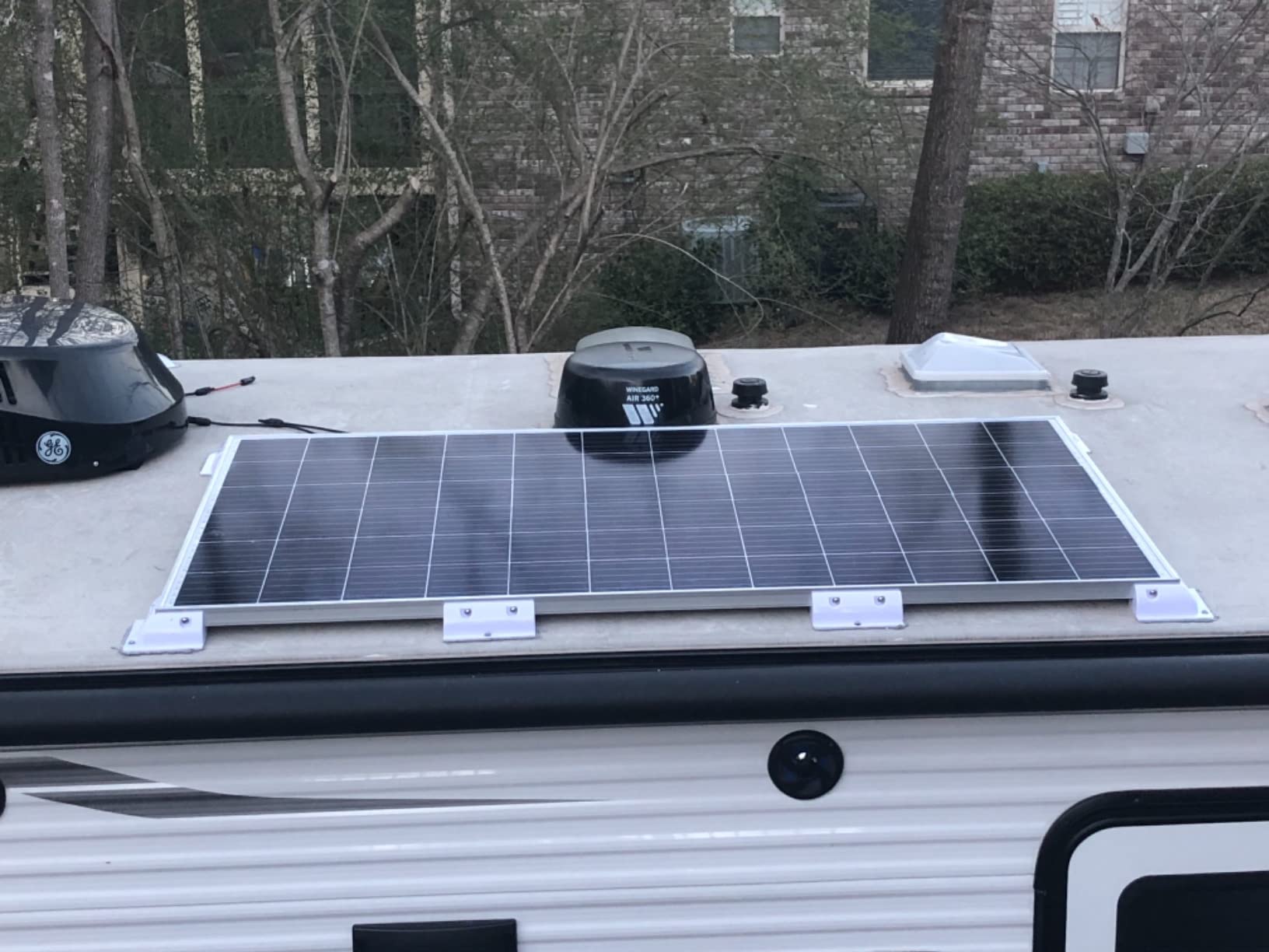 10/mo Finance Solar Panel Brackets White ABS Solar Panel Mounting